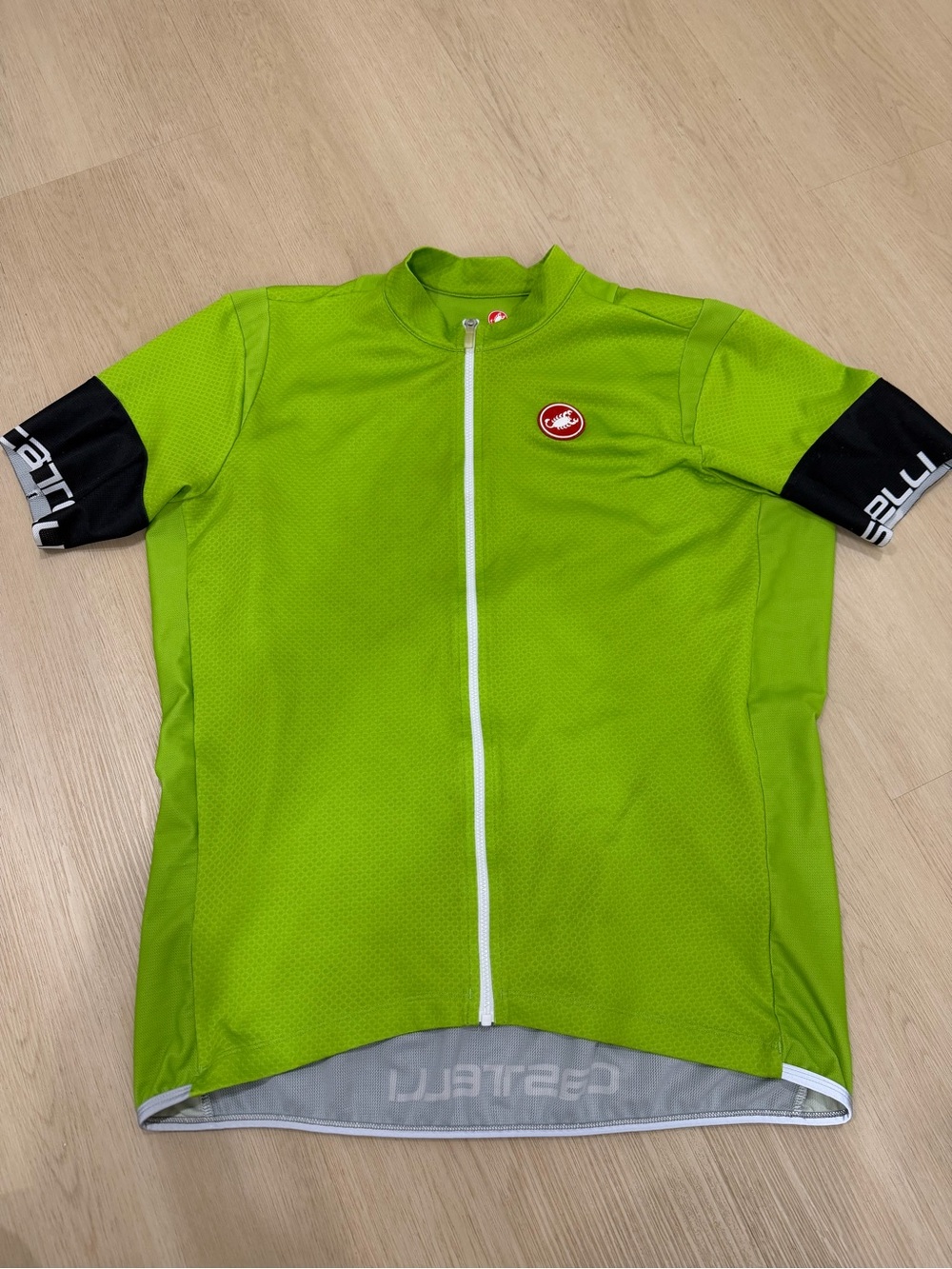 Castelli Entrata 2 FZ Cycling Jersey Lime  Green XXL Full Zip